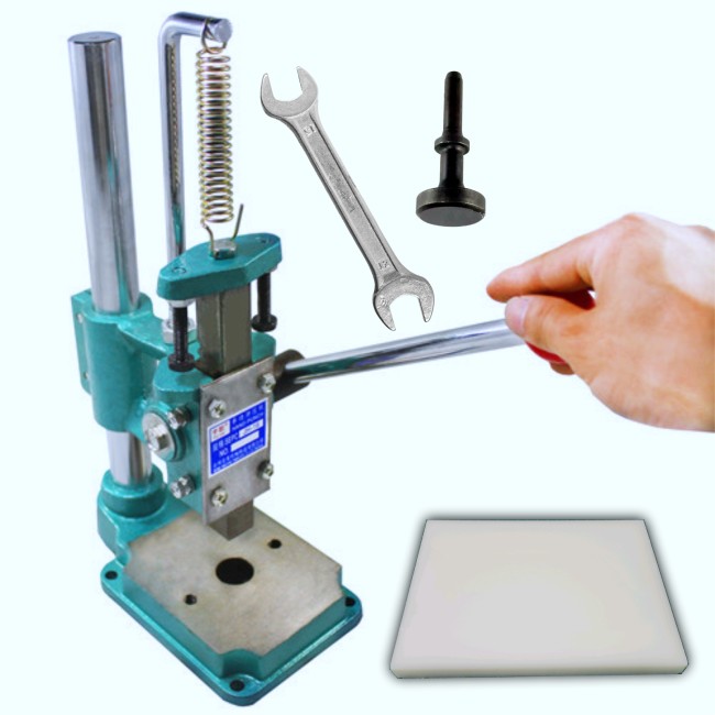 Универсальный пресс YUGE BEIMEI для кожи с башмаком под пробойники и полипропиленовой плитой