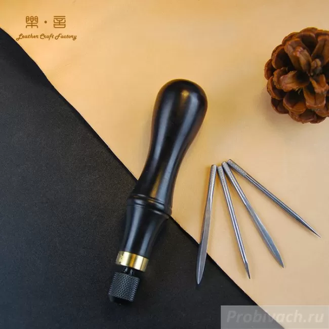 Шило с 4 насадками LeatherCraft