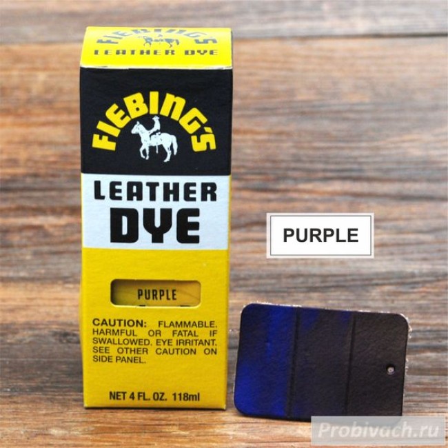 Краска для кожи Fiebings Leather Dye 118 ml цвет Purple