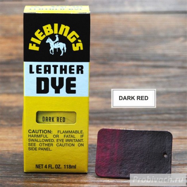 Краска для кожи Fiebings Leather Dye 118 ml цвет Dark Red
