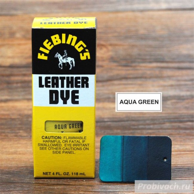 Краска для кожи Fiebings Leather Dye 118 ml цвет Aqua Green