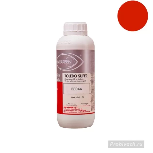 Краска TOLEDO SUPER 33044 КРАСНЫЙ розлив 0,1 кг Kenda Farben Италия