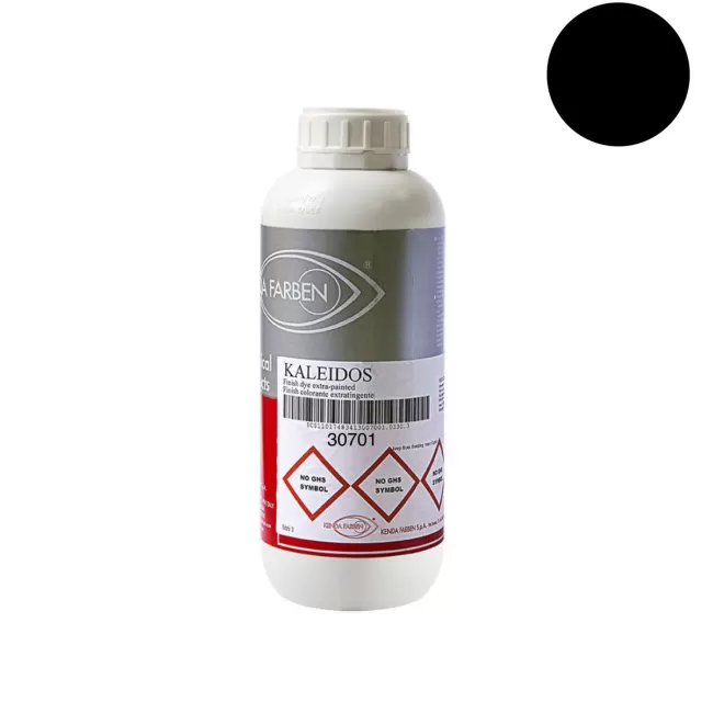 Покрывная крем-краска для кожи на водной основе KALEIDOS 30701 ЧЕРНЫЙ розлив 100 ml Kenda Farben Италия
