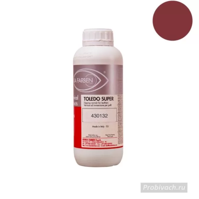 Краска TOLEDO SUPER 430132 БОРДОВЫЙ розлив 0,1 кг Kenda Farben Италия