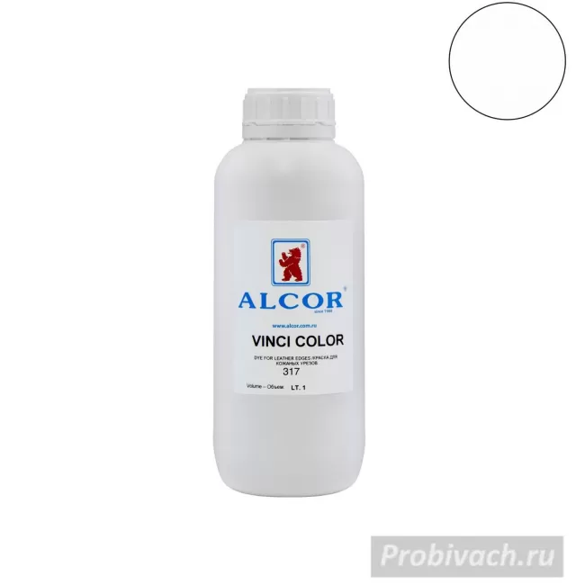 Краска для уреза VINCI COLOR цв.317 БЕЛЫЙ глянец розлив 0,1 кг ALCOR Италия