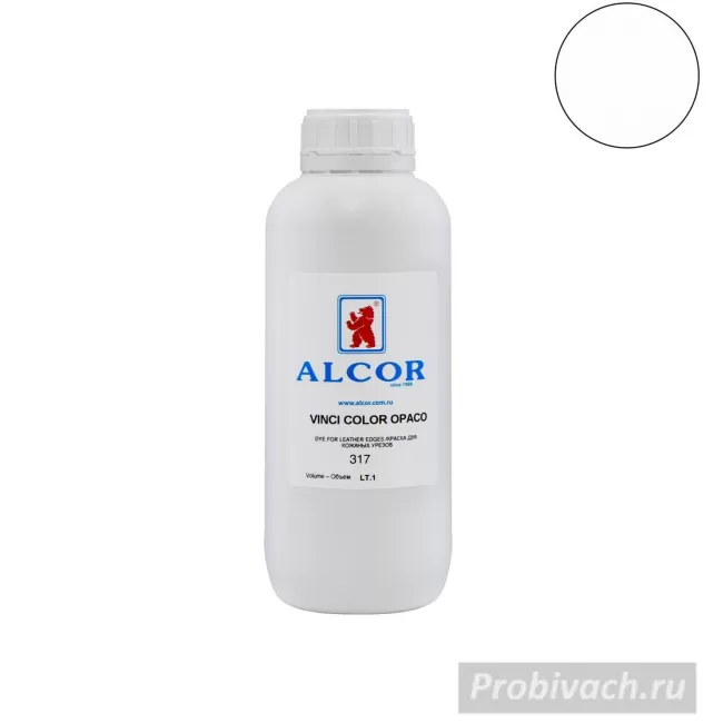 Краска для уреза VINCI COLOR OPACO цв.317 БЕЛЫЙ матовый розлив 0,1 кг ALCOR Италия