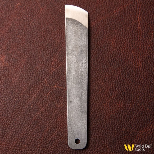 Шорный нож без ручки Wild Bull Tools скошенный полукруг